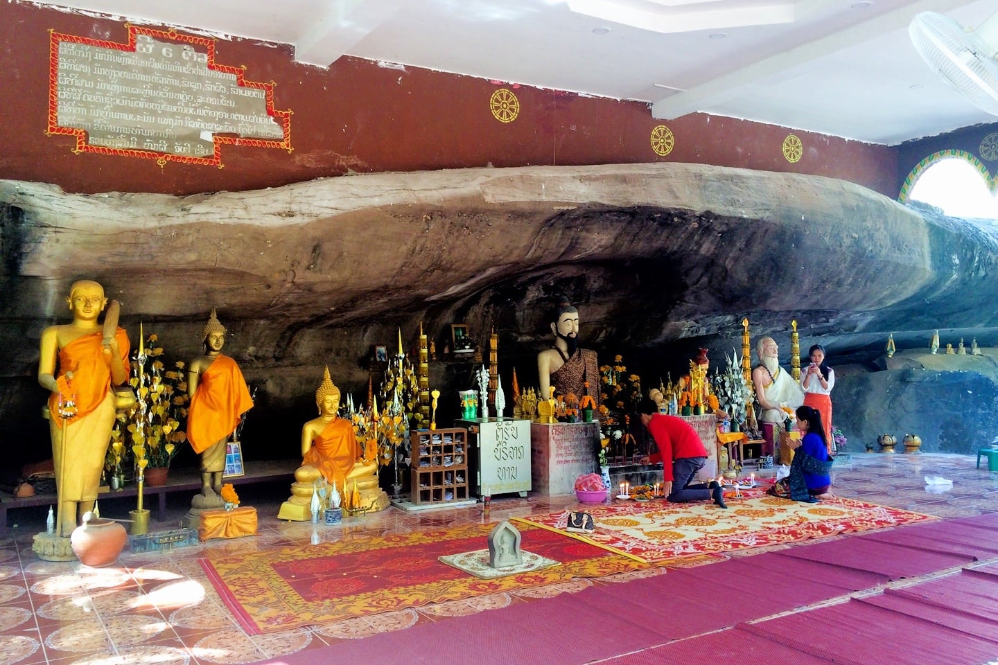 Buddha shrine near Mekong