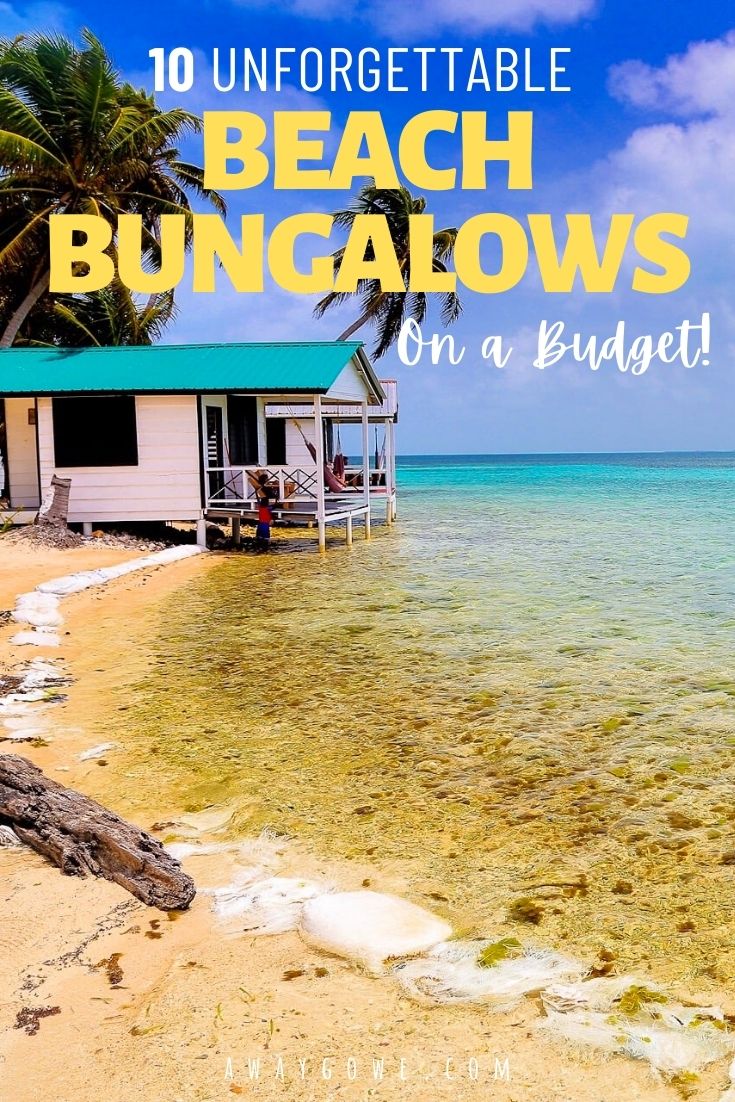 tropical beach huts on a budget