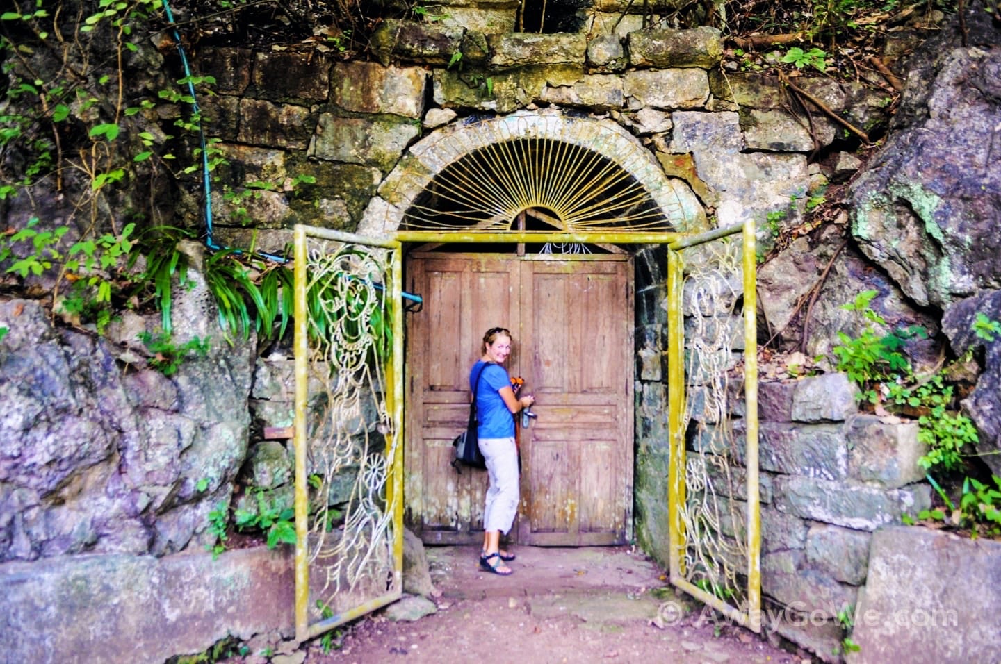 cave entrance in jungle