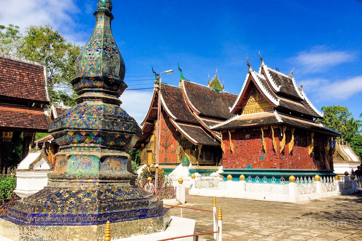 colorful buddhist temple