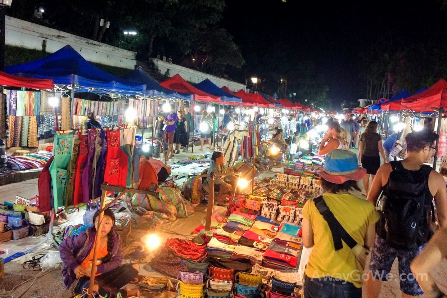 colorful night market