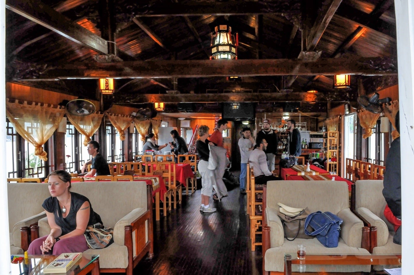 cristina cruise boat interior halong bay