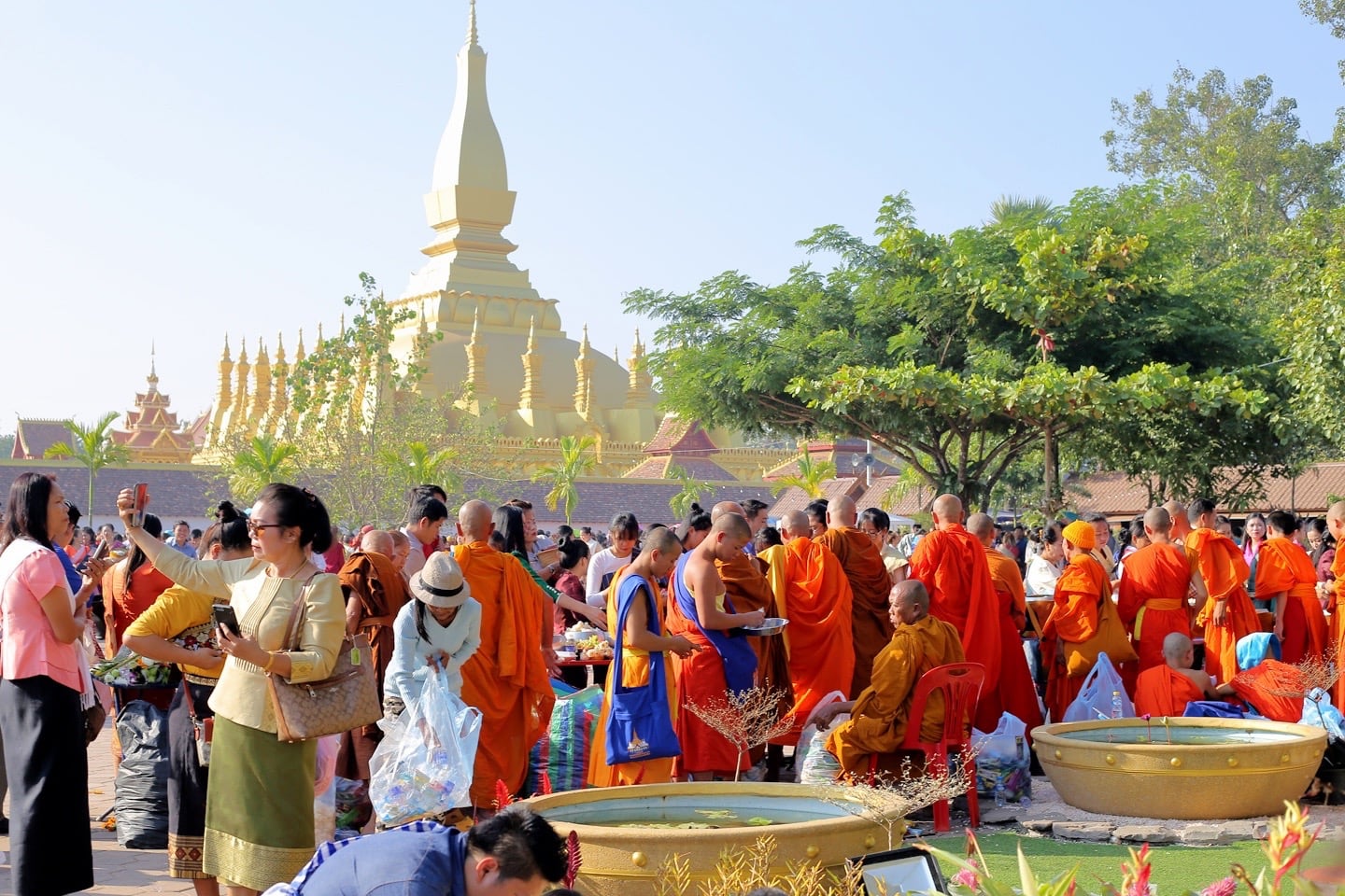 that luang festival Buddhist monks