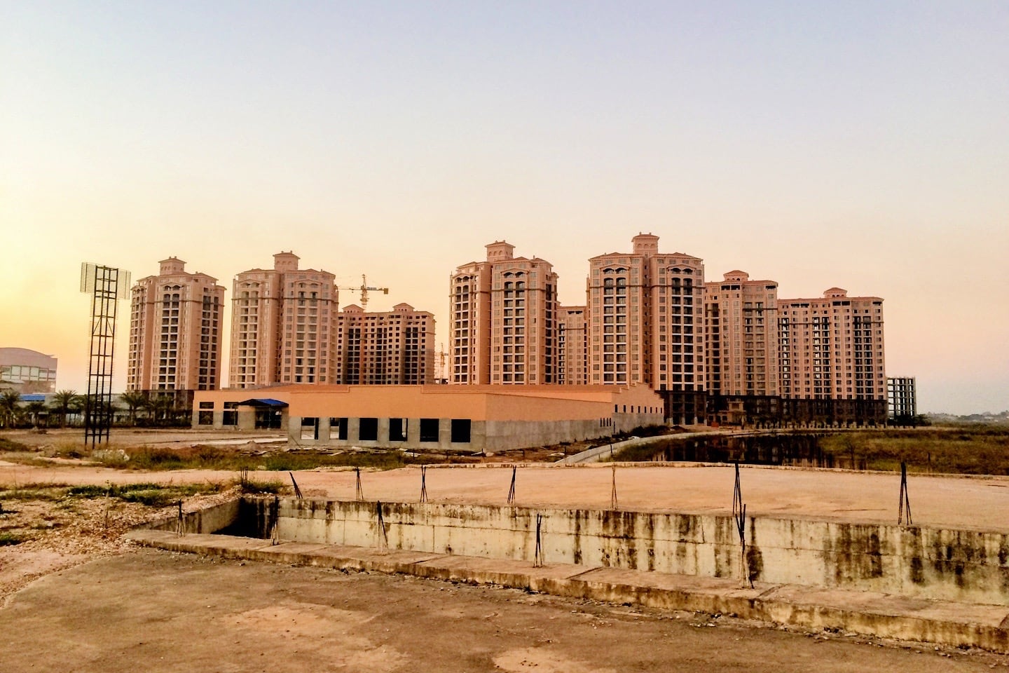 abandoned buildings in Vientiane Laos