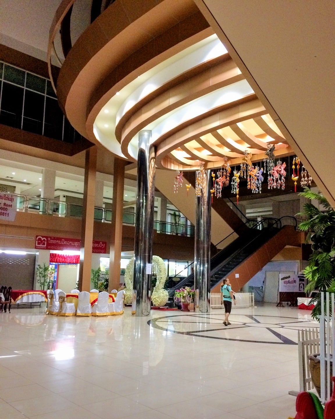 abandoned mall in Vientiane