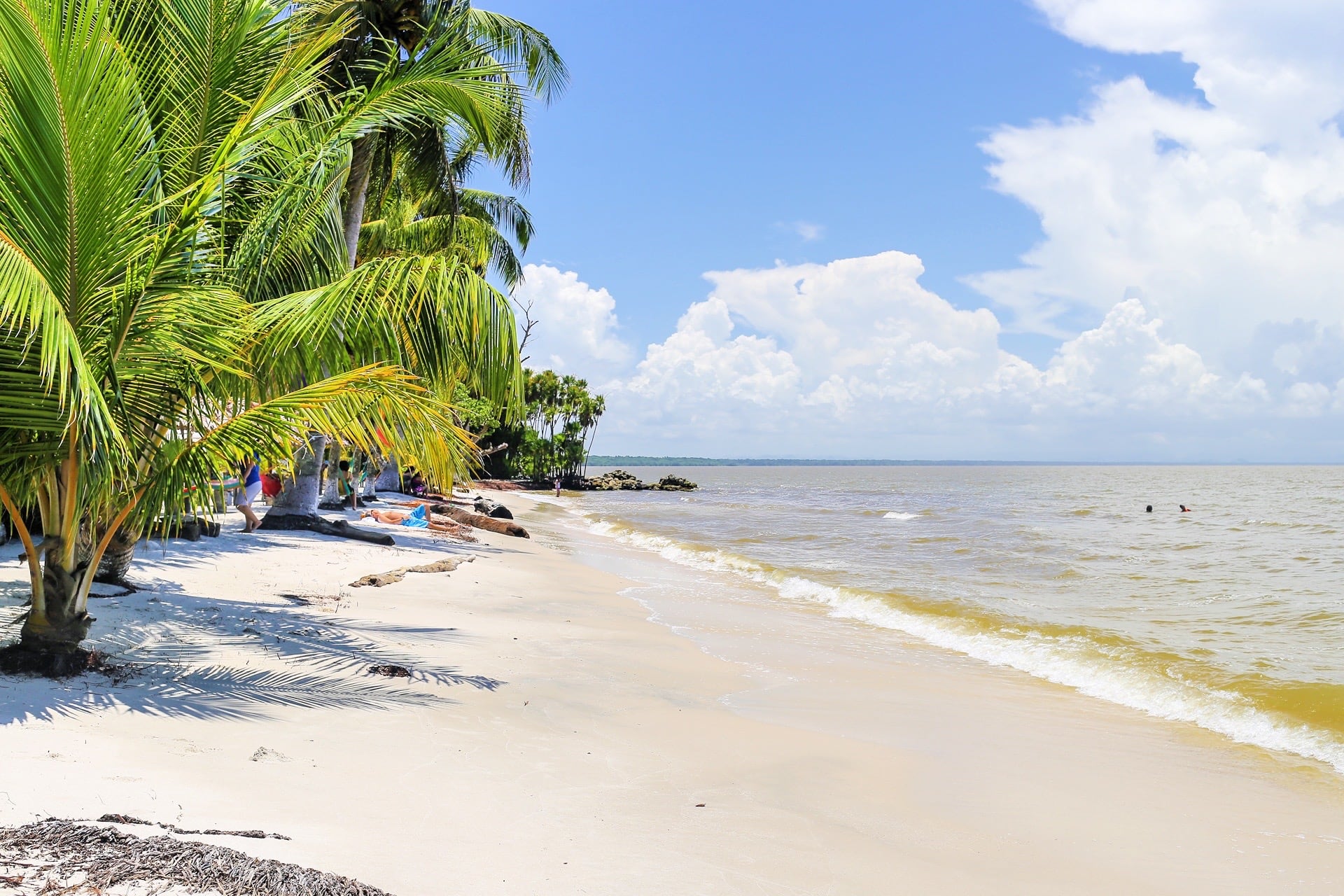 Playa Blanca white beach near Livingston Guatemala