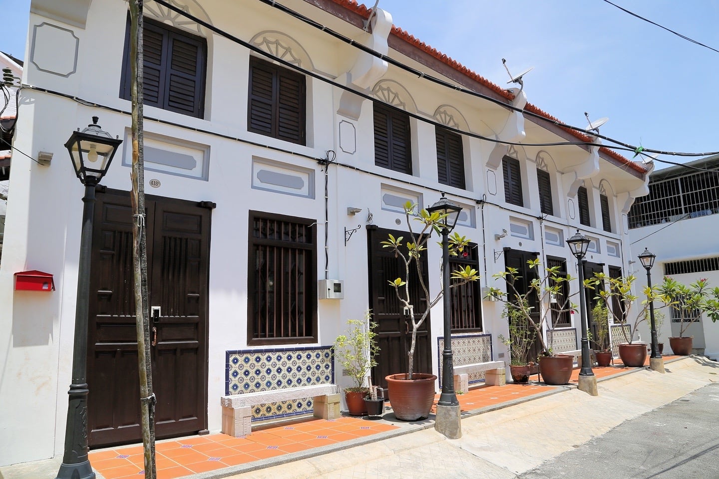George Town Penang lodging Airbnb colonial row house 
