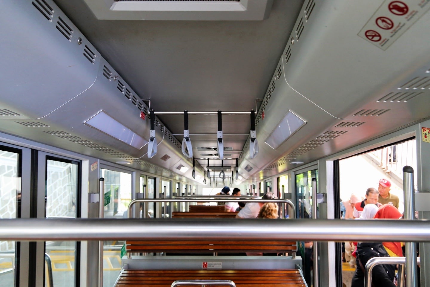 Penang Hill railway inside car