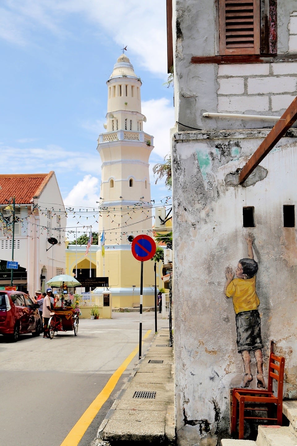 George Town Penang Street Art near mosque