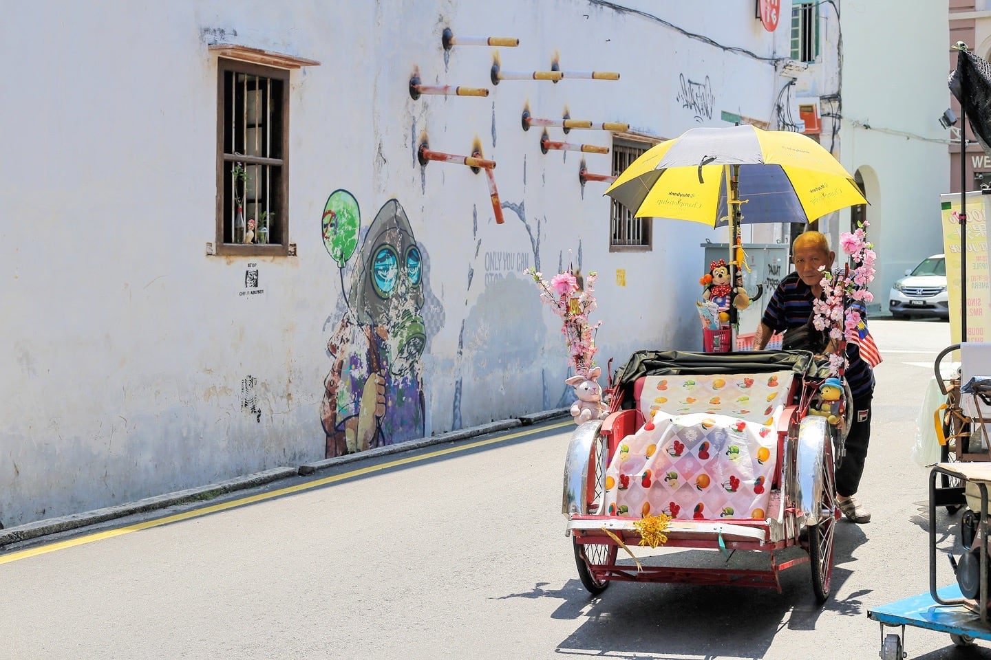 trishaw tour of George Town Penang Street Art