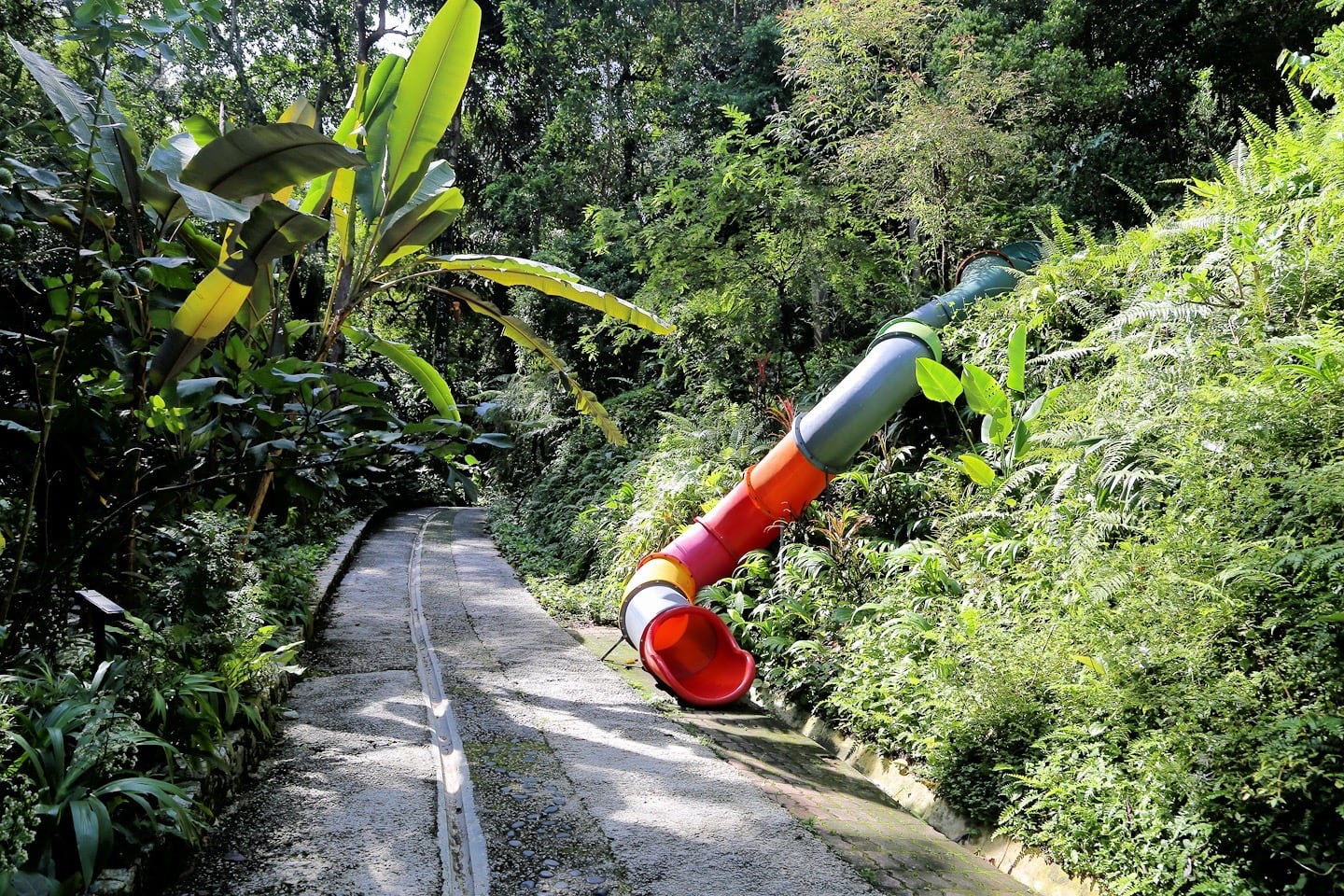 kids slides at Tropical Spice Garden Penang