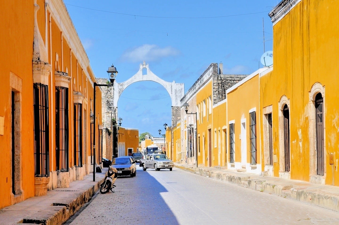 Izamal Mexico colonial center yellow city