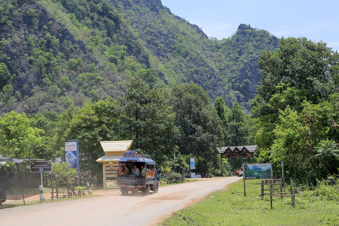 Main entrance to Kong Lor Cave Laos