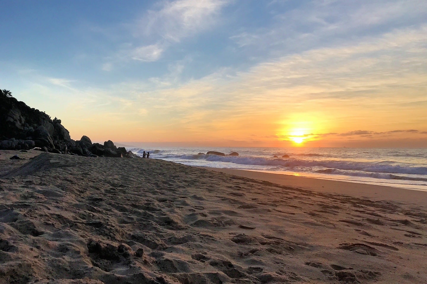 Playa Carricitos sunset