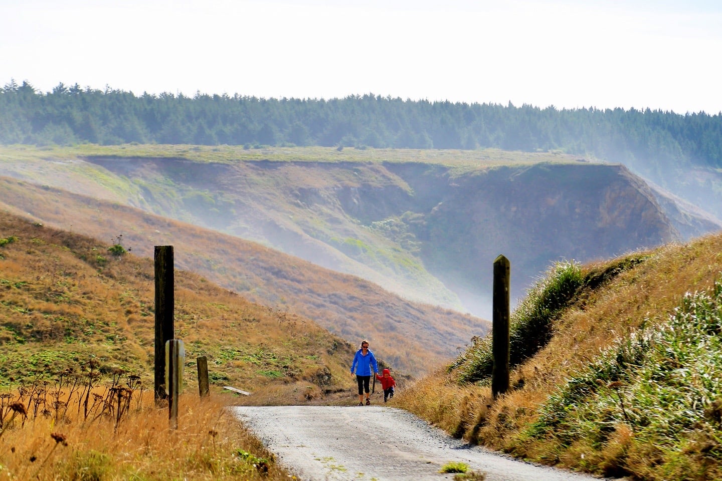 dusty road walking