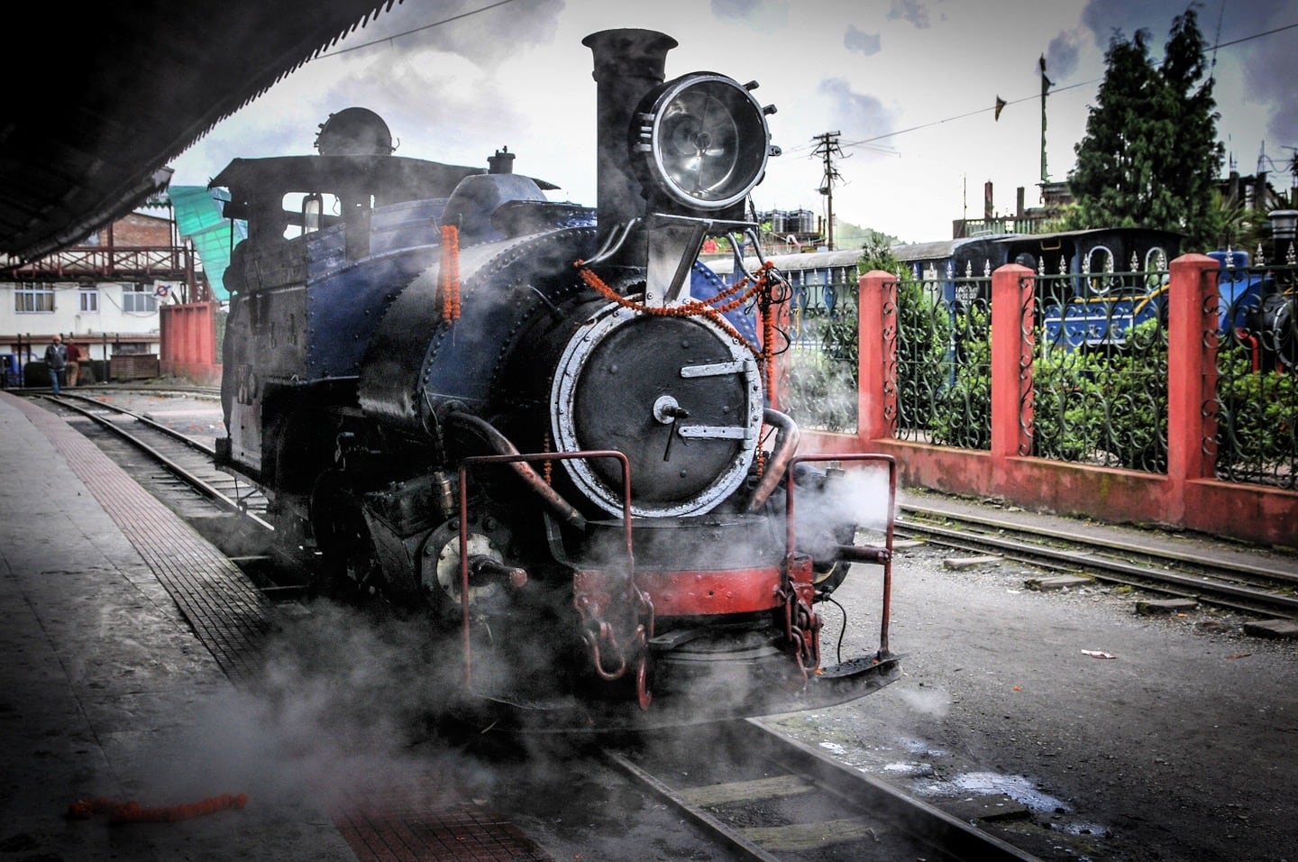 steam locomotive in Darjeeling India