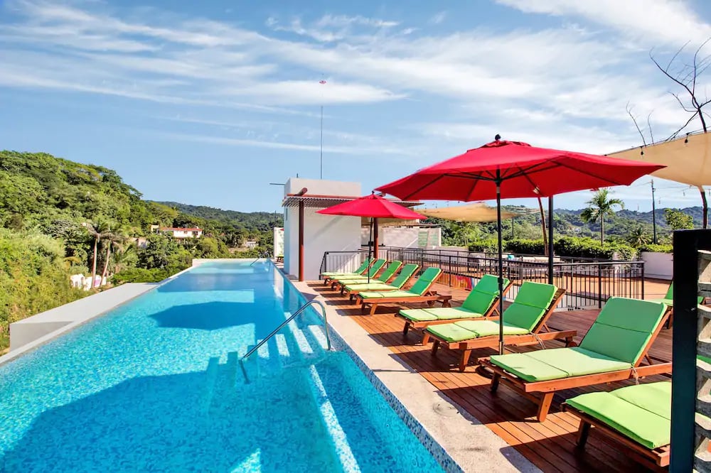 rooftop pool at Puerto Sayulita hotel in Sayulita
