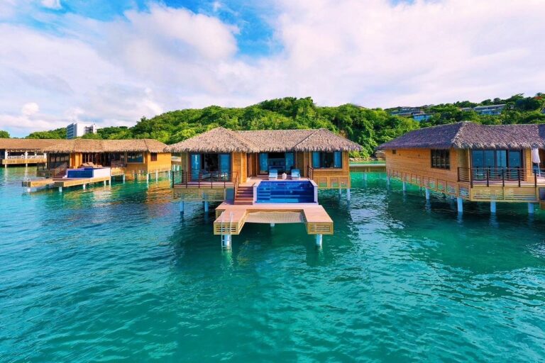 caribbean islands with overwater bungalows