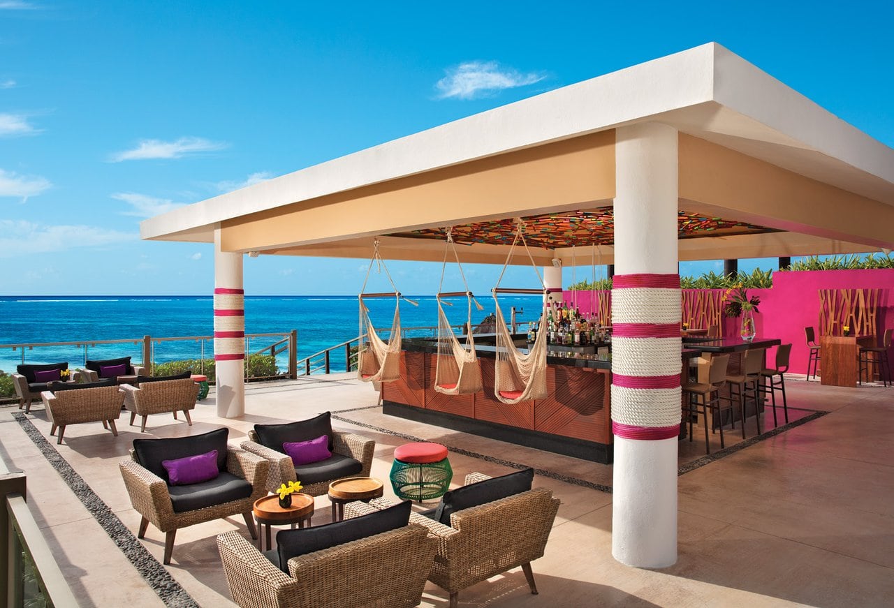 luxury beachfront resort lobby