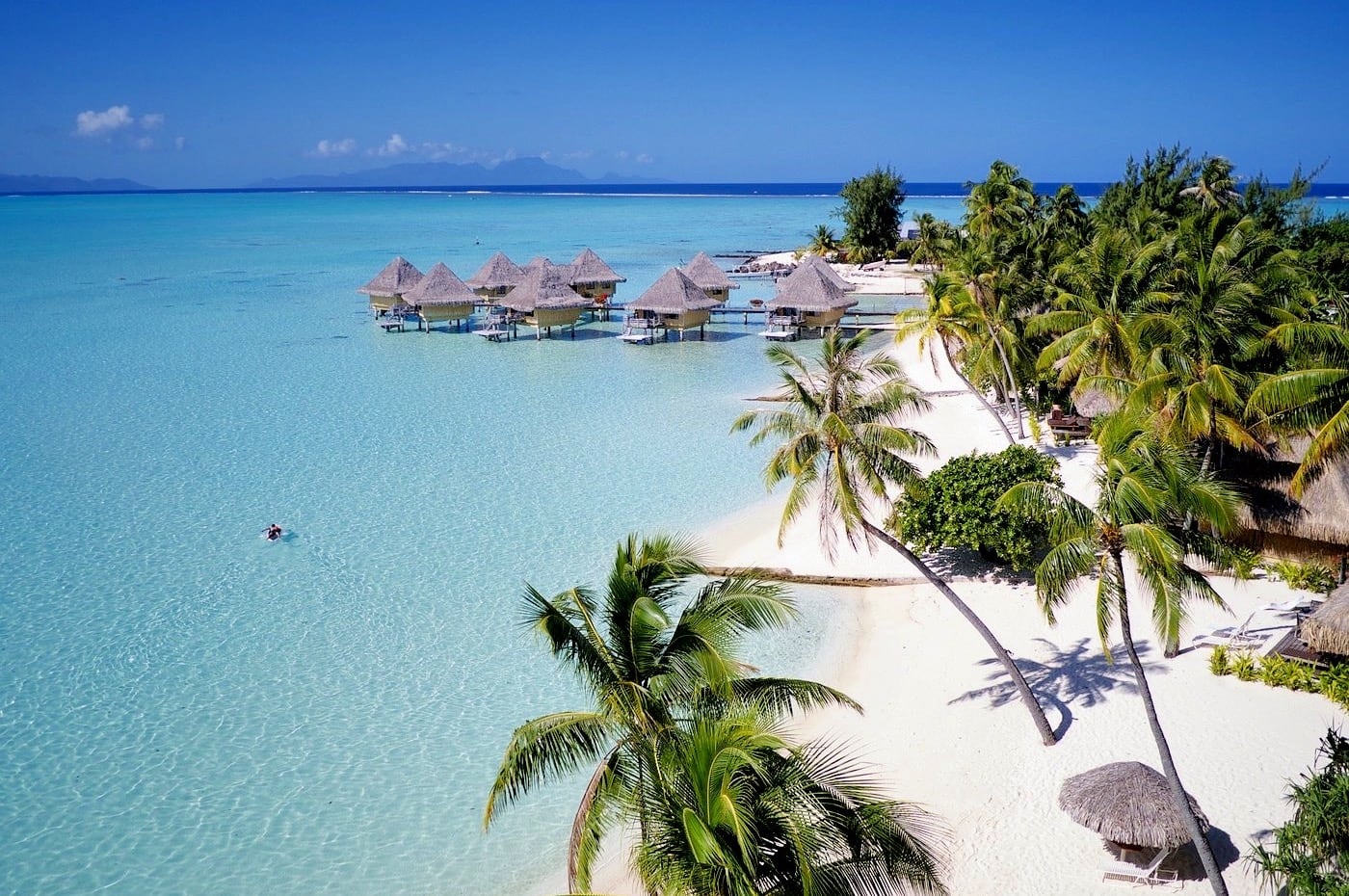 overwater bungalows in Bora Bora