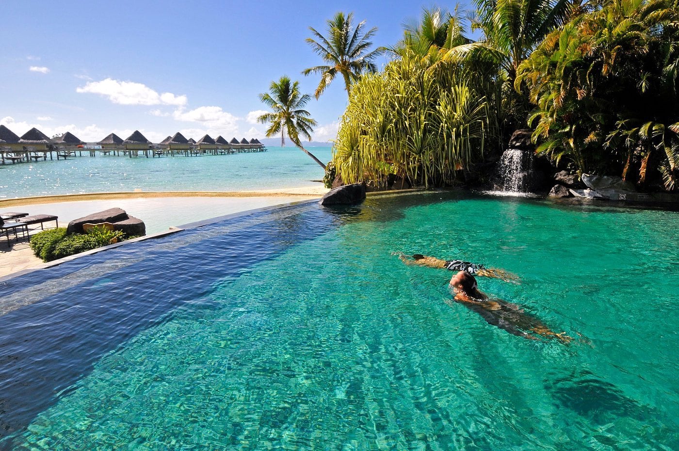 infinity pool near beach