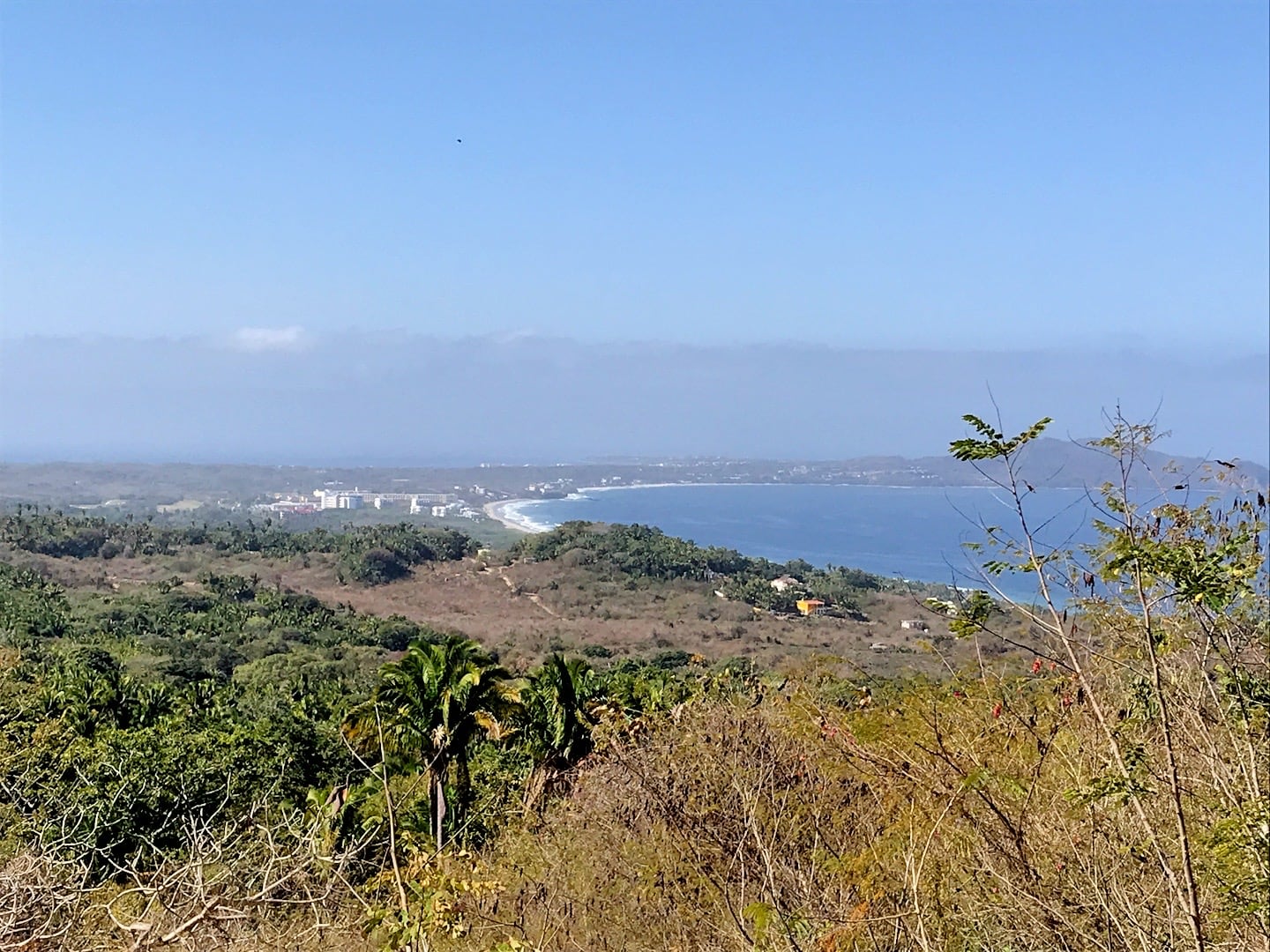 View of Punta Mita and bay from the top of Cerro del Mono, Nayarit