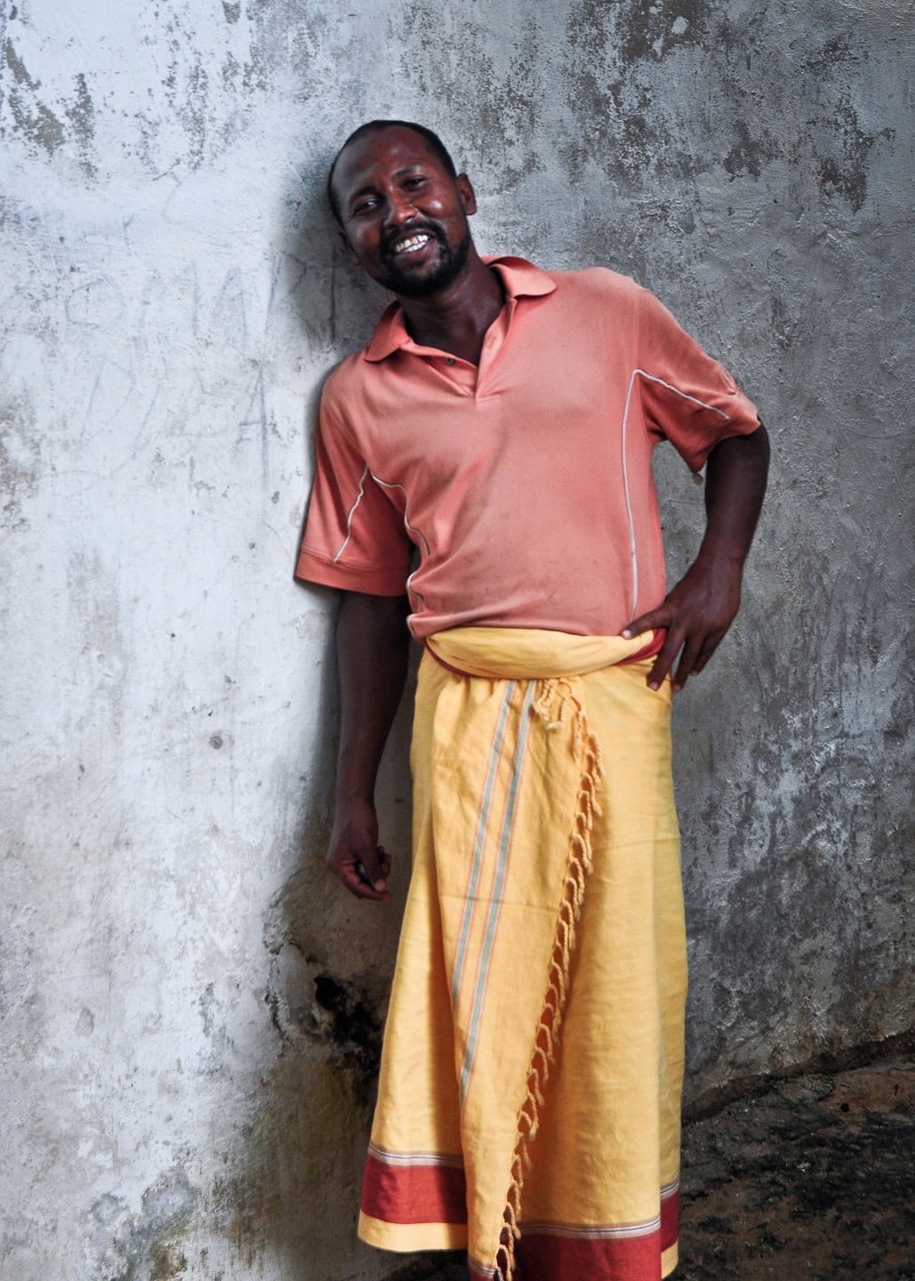 man in traditional sarong