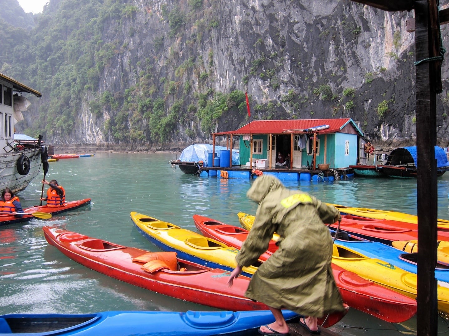 kayaks in Vietnam