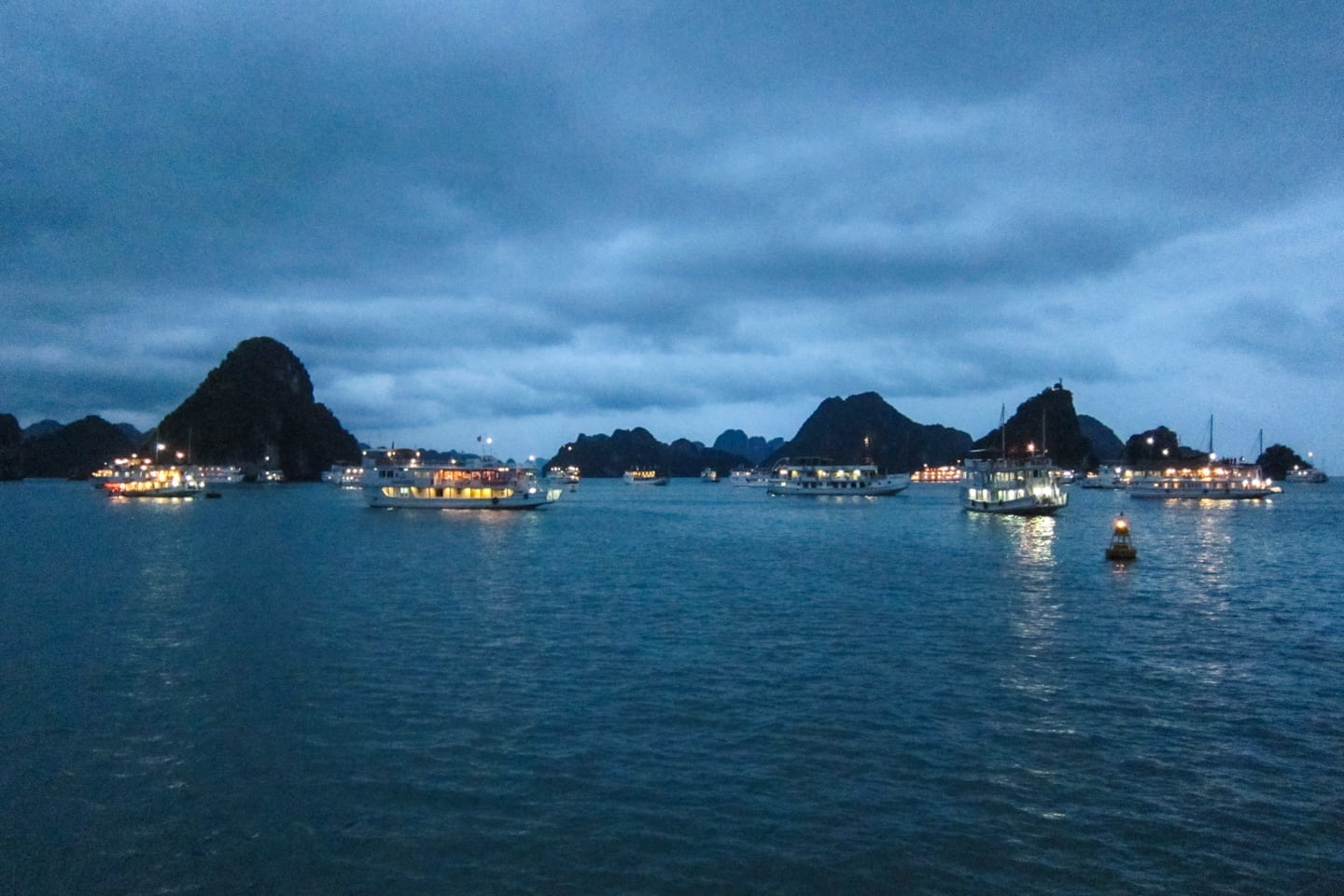 night time in Halong Bay