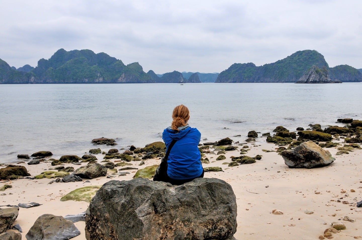 woman on island in Vietnam