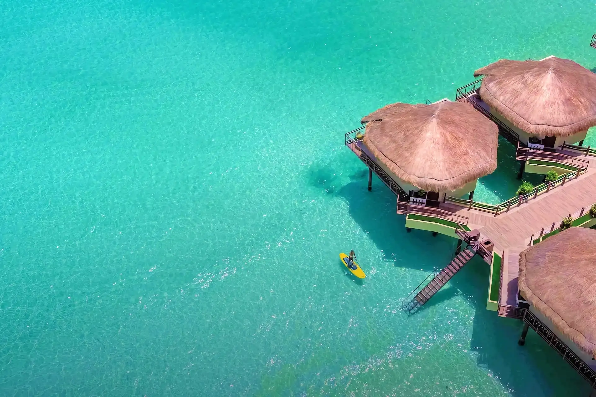 Mexico overwater bungalows and villas