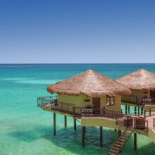 overwater bungalows Mexico