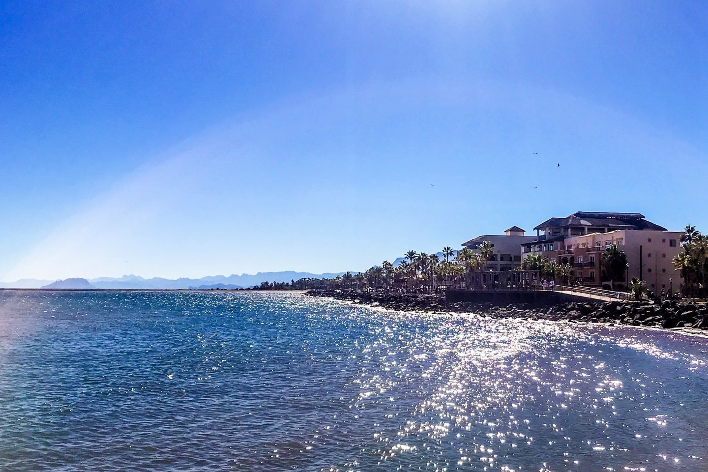 Loreto Baja California Sur Pueblo Magico beach mountains and town