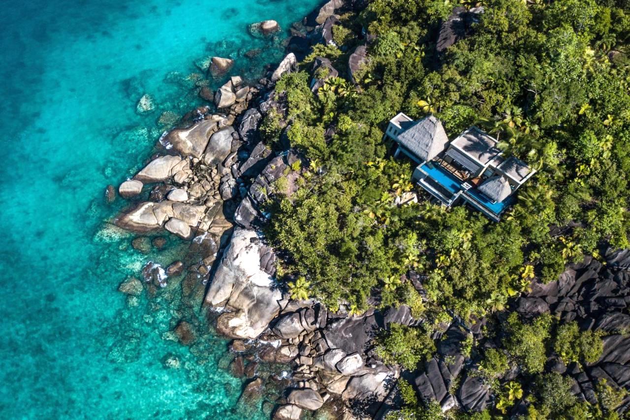 tropical island resort in Seychelles