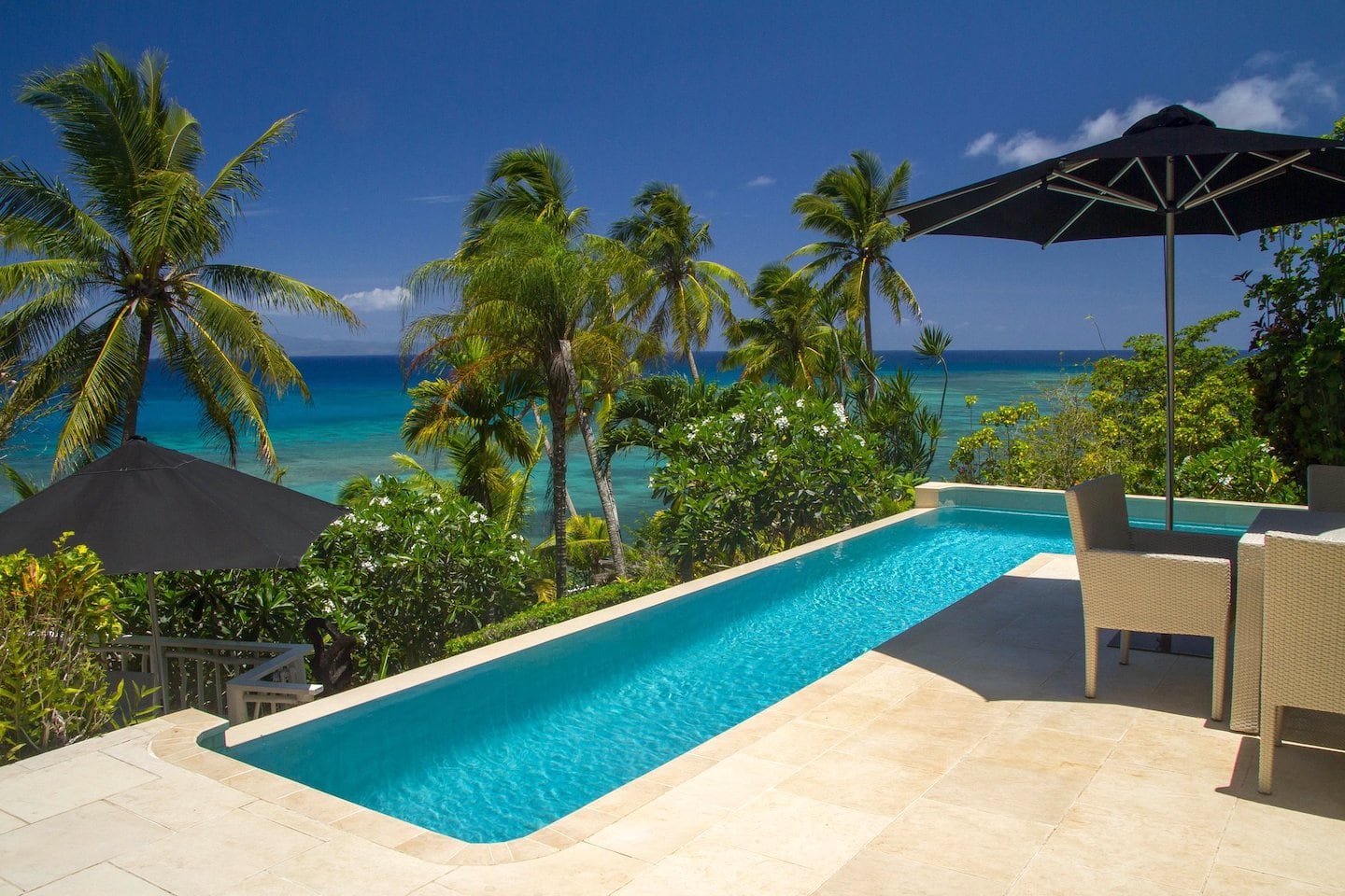 swimming pool overlooking the ocean