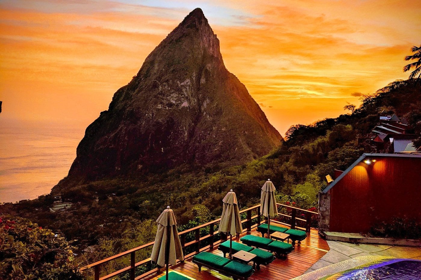 St Lucia all inclusive resorts with Piton views
