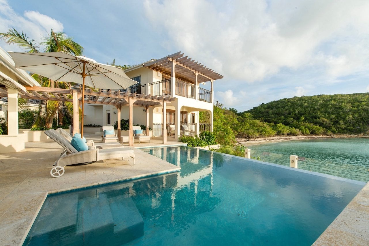 luxury villa with infinity pool