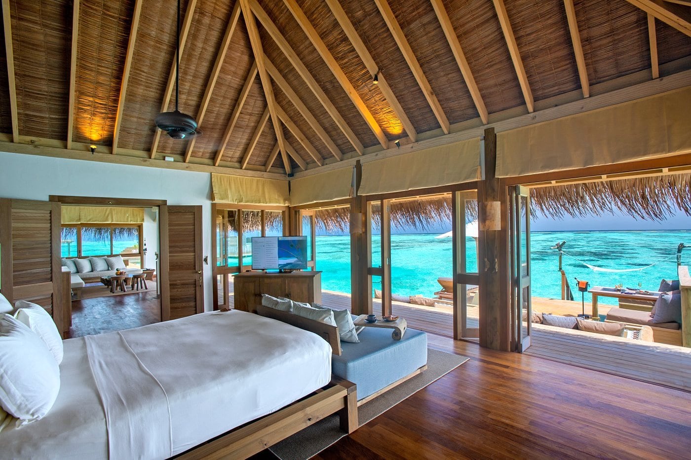 luxury overwater villa in the Maldives