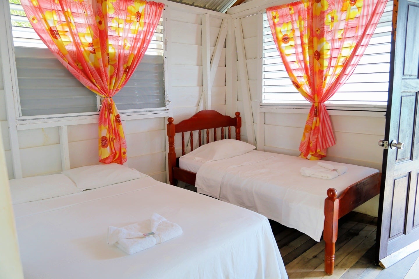 inside room at Tobacco Caye Paradise Belize