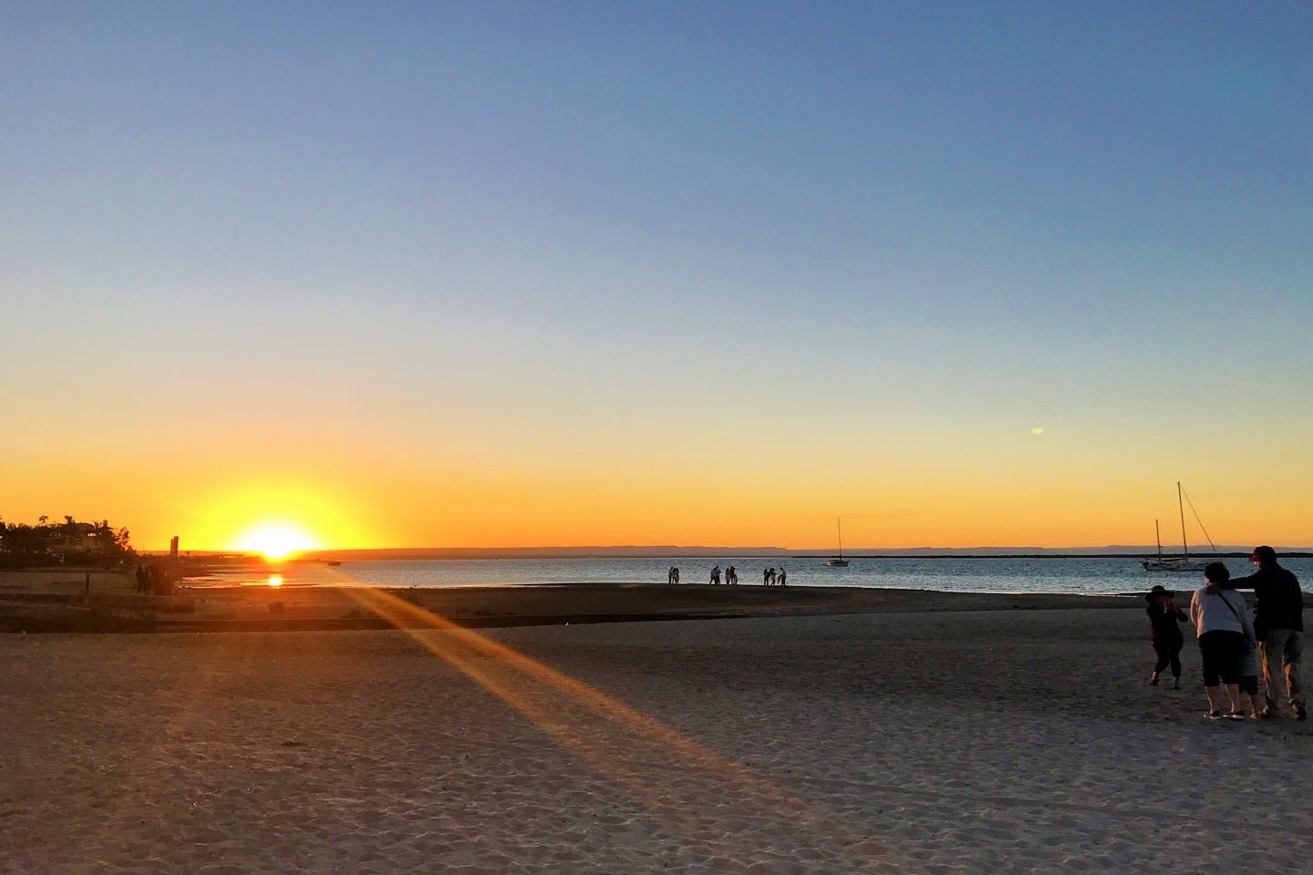 sunset at Playa La Posada La Paz beaches