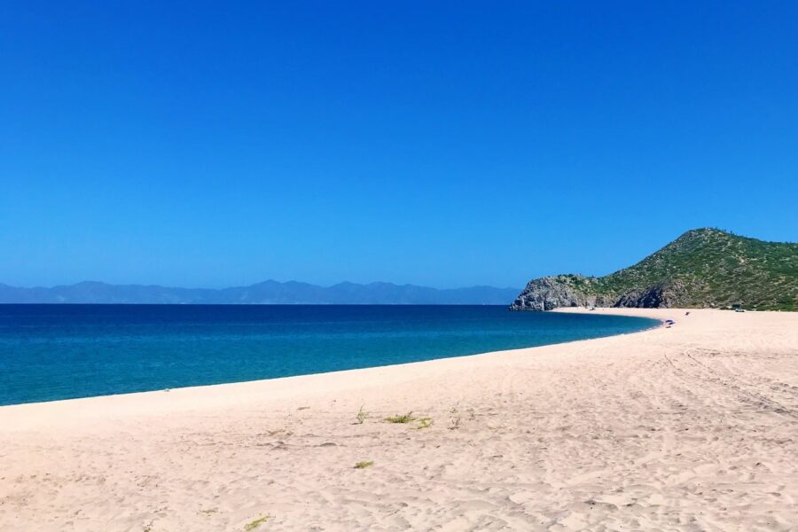 golden sand and Sea of Cortez