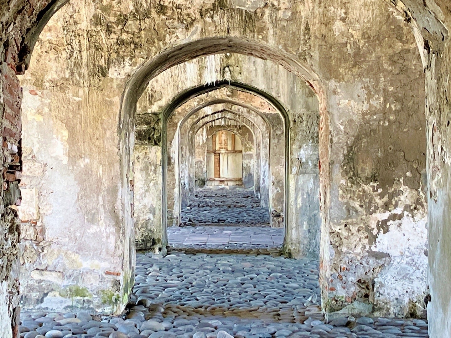 archways beneath San Juan de Ulua Castle