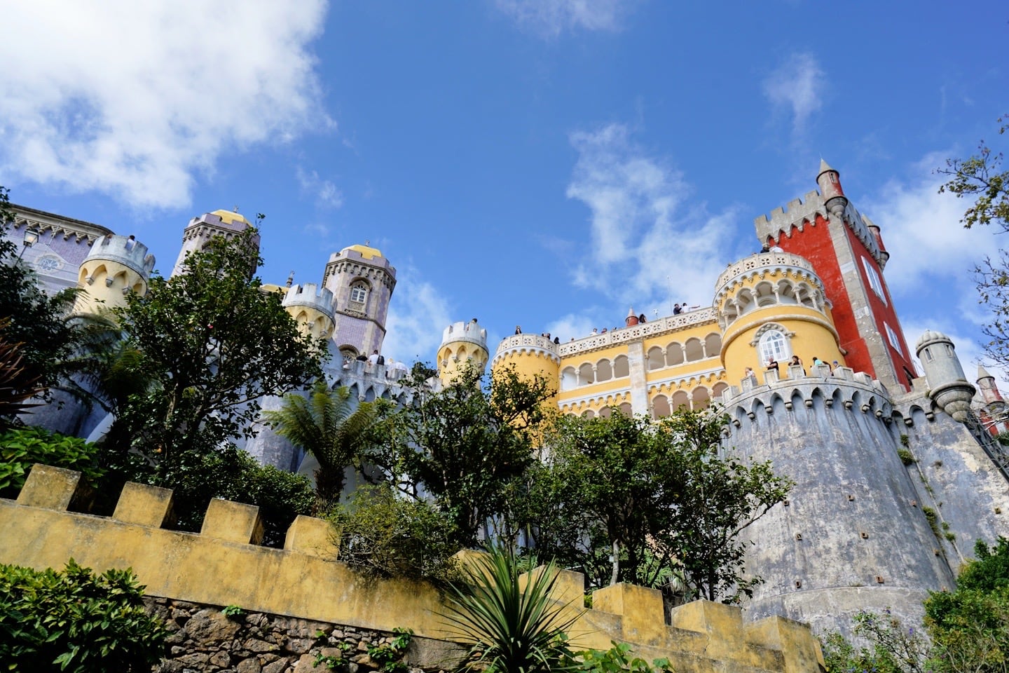 brightly colored Sintra palace