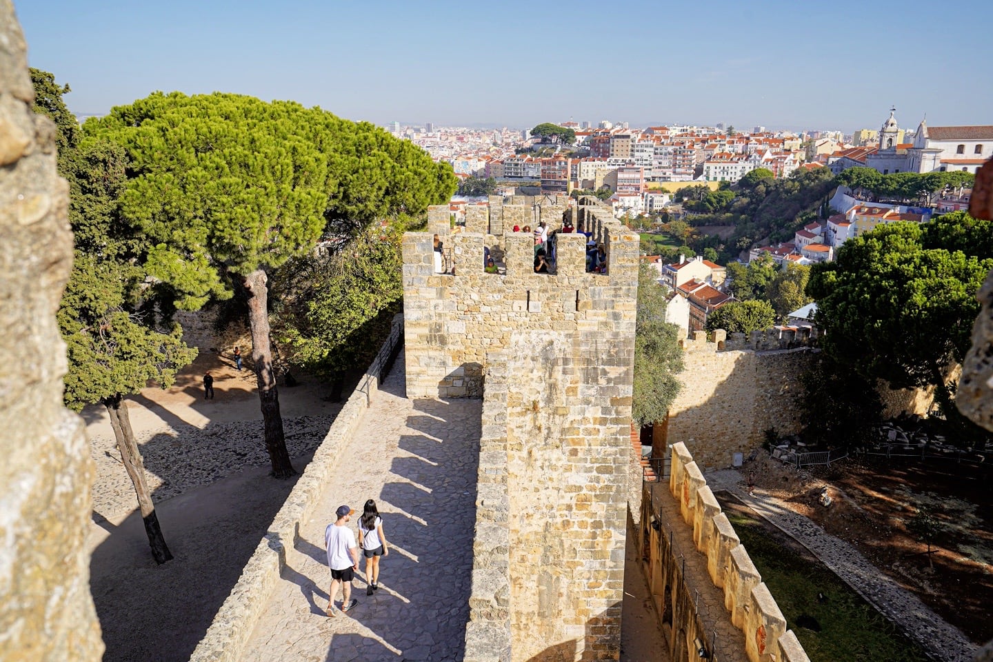 fortress towers at Sao Jorge Castle