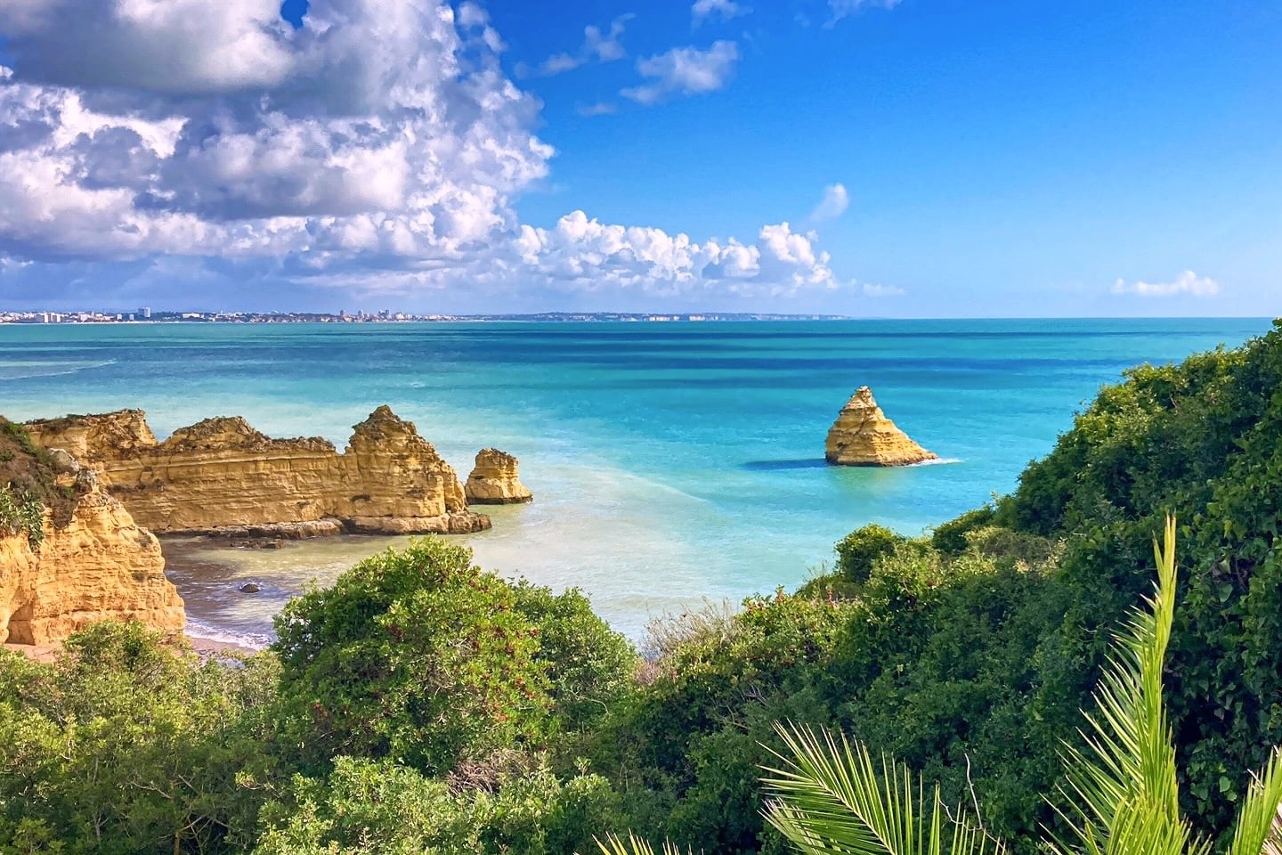 azure water of Algarve coast