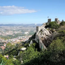 Moorish Castle overlooking Sintra Portugal