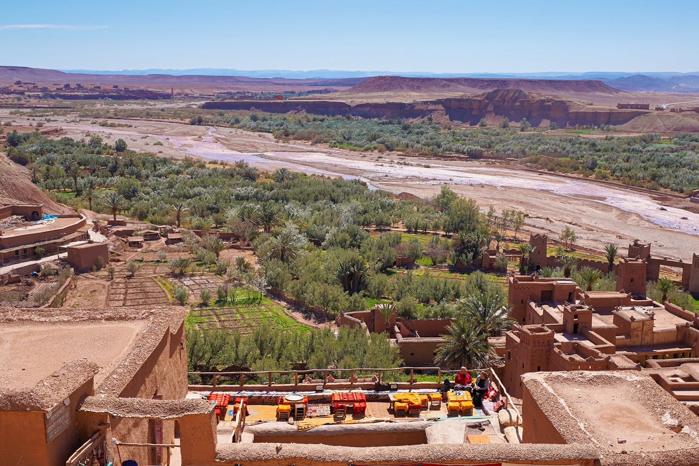 palm oasis of Ait Benhaddou Morocco