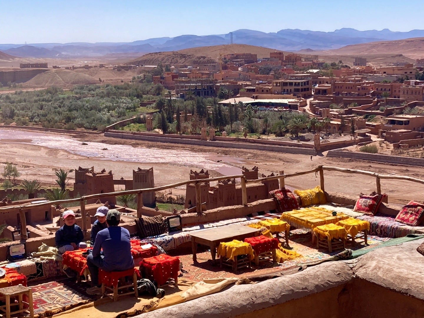 mint tea cafe with a view in Morocco