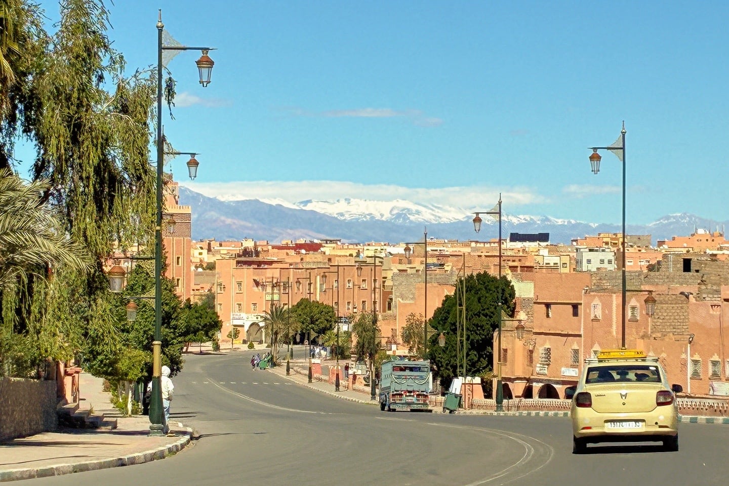 main road in Ouarzazate Morocco
