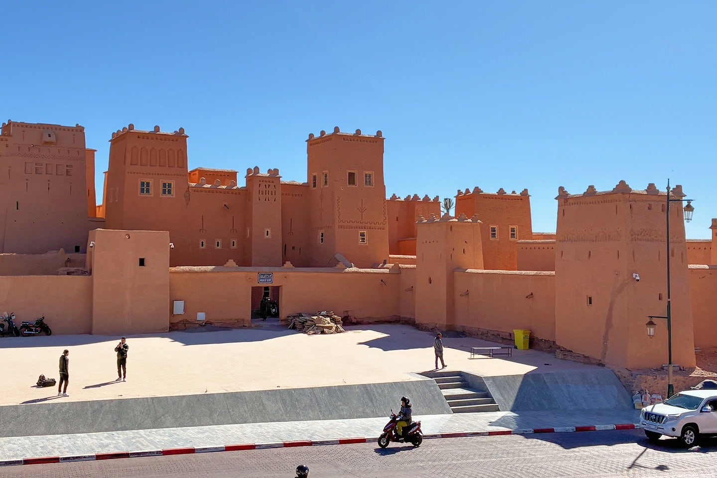 exterior of Taourirt Kasbah in Ouarzazate Morocco